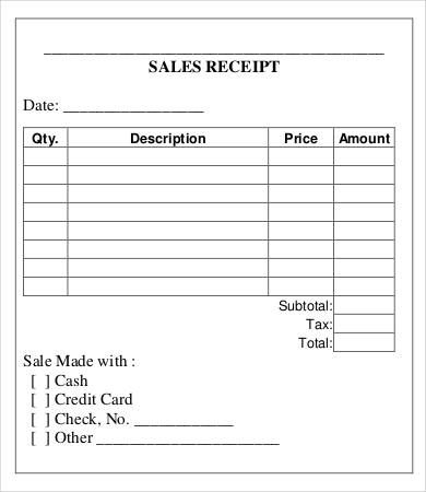 Printable Sales Receipt Template | Receipt Template, Free regarding Quality Free Document Templates For Business