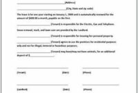 Printable Sample Rental Lease Agreement Templates Free inside Fresh Business Lease Proposal Template
