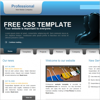 Professional Free Website Templates In Css, Html, Js with regard to Best Business Website Templates Psd Free Download