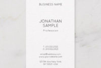 Professional Simple Design Chic Vertical Template Business pertaining to Free Business Card Templates For Photographers