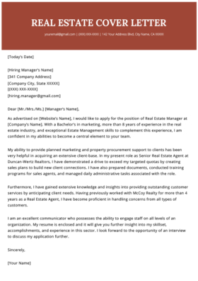 Property Manager Cover Letter Sample | Download For Free | Rg inside Free Real Estate Agent Business Plan Template