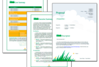 Proposal Pack Lawn #1 – Software, Templates, Samples intended for Lawn Care Business Plan Template Free