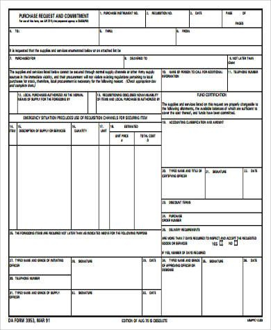 Purchase Request Form Templates | 16+ Free Docs, Xlsx with Unique Business Requirements Document Template Pdf