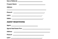 Real Estate Agent Referral Form Fill Online, Printable inside Business Plan For Real Estate Agents Template