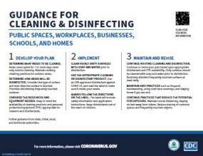 Reopening Guidance For Cleaning And Disinfecting Public throughout Health And Safety Policy Template For Small Business