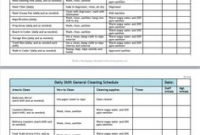 Restaurant Cleaning Schedule – Workplace Wizards | Food within New Moving Company Business Plan Template