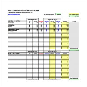 Restaurant Inventory Spreadsheets | Template Business with Small Business Inventory Spreadsheet Template