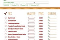 Restaurants And Waiters Can Use This Printable Order Pad throughout Cake Business Plan Template