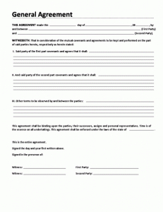 Sales Contract Template - Word Templates For Free Download with Business Contract Template For Partnership