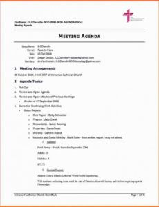 Sample Agenda Template For Meeting for Project Management Kick Off Meeting Agenda Template