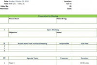 Sample Meeting Agenda Template | Business Meeting Agenda pertaining to Blank Meeting Agenda Template