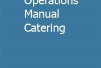 Sample Operations Manual Catering | Nursing Documentation throughout Small Business Operations Manual Template
