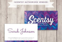 Scentsy Cards | Etsy with Scentsy Business Card Template