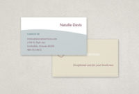 Senior Care Business Card Template | Inkd for New Front And Back Business Card Template Word