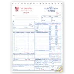 Service Orders, Hvac, W/Checklist, Large Format, 6501 in Unique Free Hvac Business Plan Template