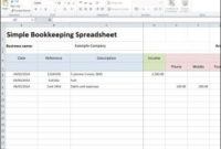 Simple Bookkeeping Spreadsheet | Bookkeeping Software with Fresh Simple Startup Business Plan Template