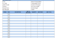Simple Proforma Invoicing Sample for Free Laundromat Business Plan Template