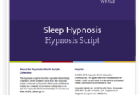 Sleep Hypnosis Hypnosis Script | Hypnosis Scripts regarding Quality Ross School Of Business Resume Template