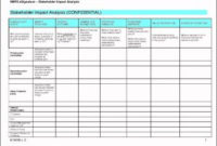Stakeholder Analysis Template | Template Business inside Business Case Cost Benefit Analysis Template