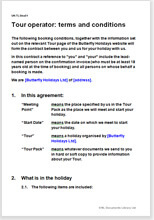 Tour Operator Terms And Conditions Template with regard to Terms And Conditions Of Business Free Templates