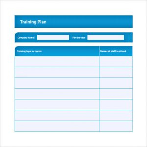 Training Plan Template | Template Business in Training Agenda Template