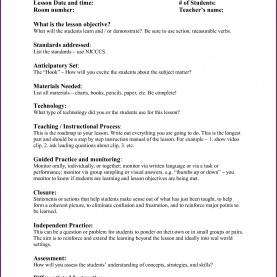 Typical Simple Blank Lesson Plan Template Basic Lesson inside Unique Business Post Mortem Template