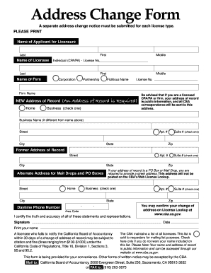 Usps Change Of Address Form Printable That Are Clean regarding Business Change Of Address Template