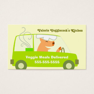 Vegetarian Business Cards &amp;amp; Templates | Zazzle throughout Food Delivery Business Plan Template