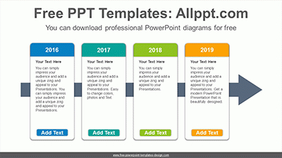 Vertical Cards List Powerpoint Diagram Template Vertical regarding Business Card Template Powerpoint Free