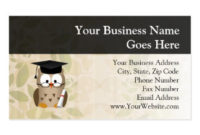 Wise Owl Business Cards & Templates | Zazzle inside Quality Graduate Student Business Cards Template