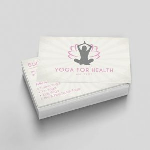 Yoga Business Cards - Business Card - Website &amp;amp; Printable within Best Kinkos Business Card Template