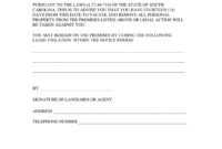14 Day Eviction Notice Template pertaining to Family Eviction Letter Template