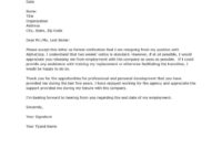 32+ Free Resignation Letter Sample - Writing Letters for Appreciative Resignation Letter Template