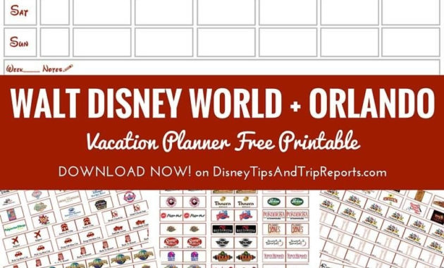 Blank Disney Itinerary Template | Calendar Template Printable for Disney World Itinerary Template
