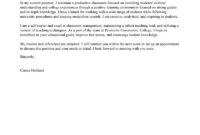 Example Of Cover Letter For Teaching Position • Invitation regarding Cover Letter Template Teaching Position