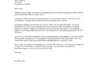 Formal Resignation Letter Template Sample - Pdf, Word pertaining to Involuntary Resignation Letter Template
