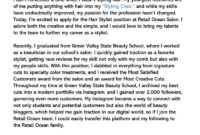 Hair Stylist Cover Letter (10+ Sample Letters & Email inside Hair Stylist Cover Letter Template