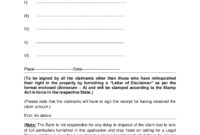 Indemnity For The Bank Templates | Print Paper Templates intended for Bond Claim Letter Template