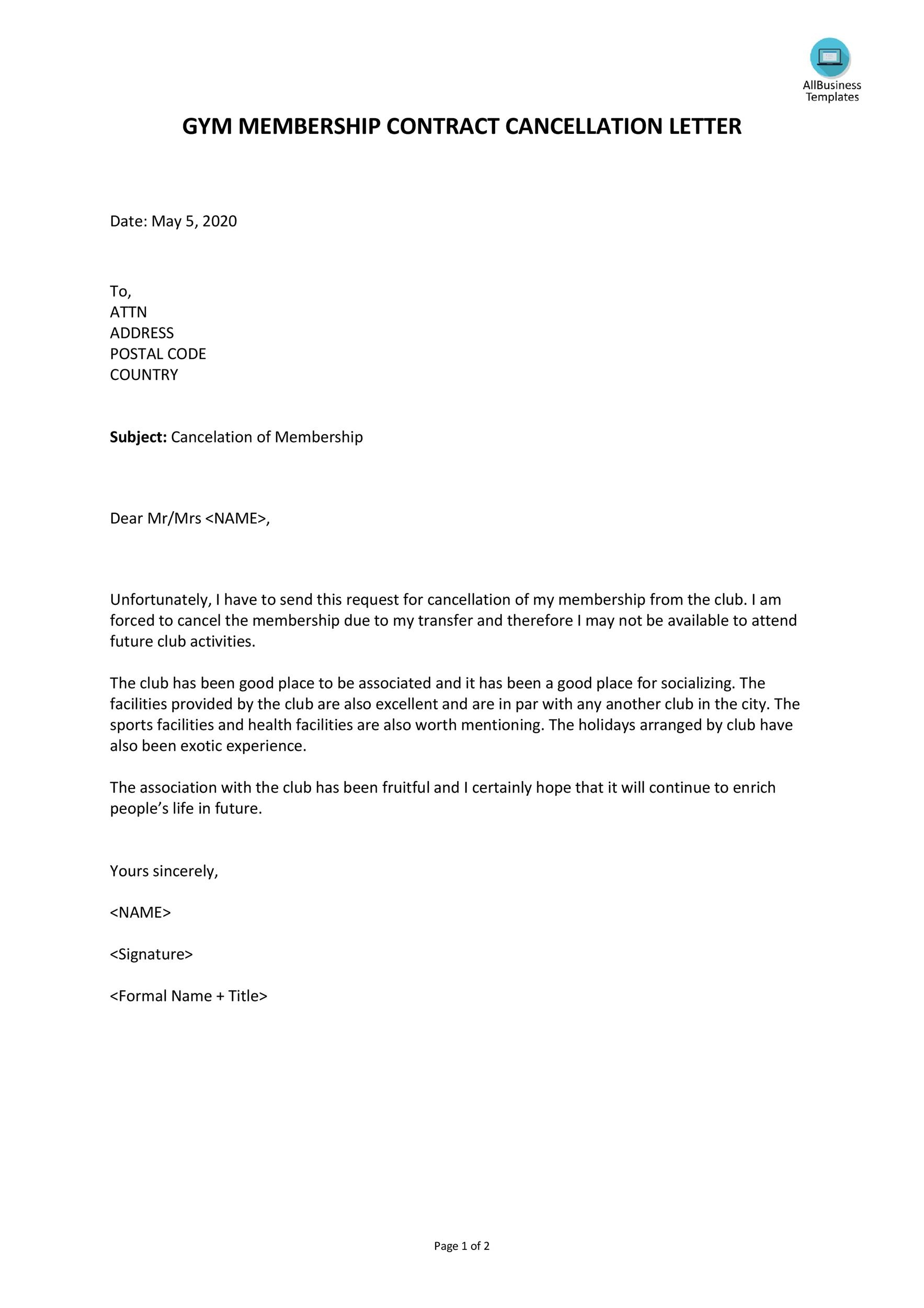 Insurance Cancellation Letter Template Collection | Letter throughout Insurance Cancellation Letter Template