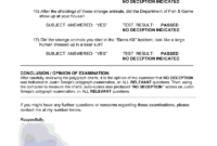 Justin Smeja'S Official Polygraph Examination Report throughout Fake Paternity Test Results Letter Template