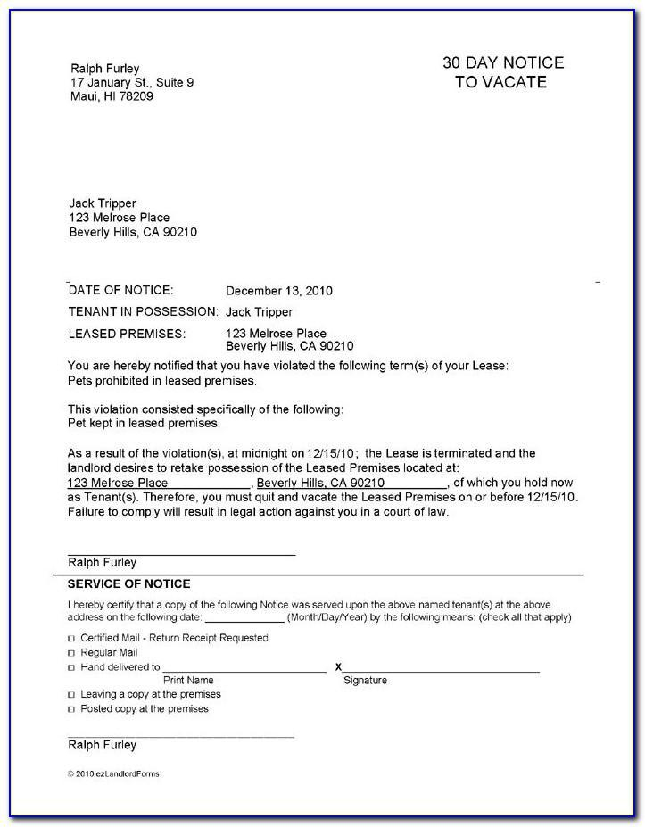 Landlord Notice To End Tenancy Letter Template Uk Section 21 within End Lease Letter Template