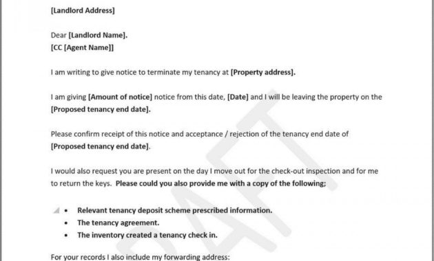 Move Out Letter To Tenant Thank You Database | Letter for Moving Out Notice Letter Template