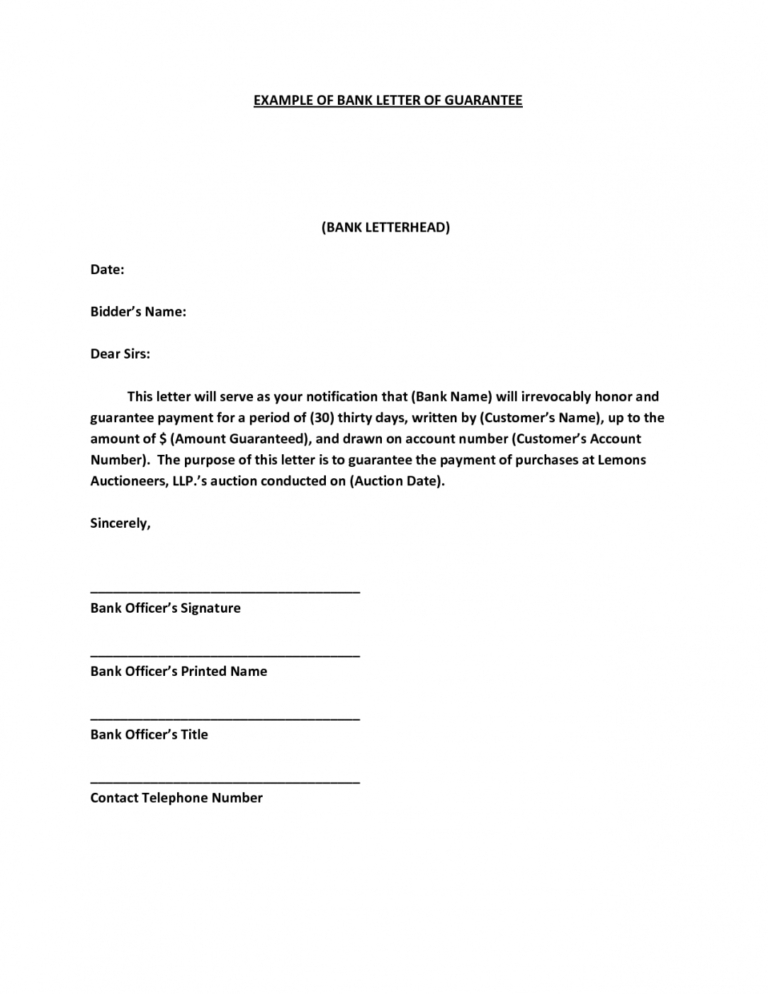 Printable Form: Personal Guarantee Form Personal Guarantee pertaining to Letter Of Personal Guarantee Template