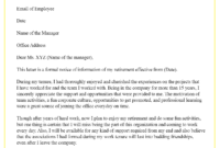 Retirement-Resignation-Letter-To-Employer - Best Letter for Early Retirement Resignation Letter Template