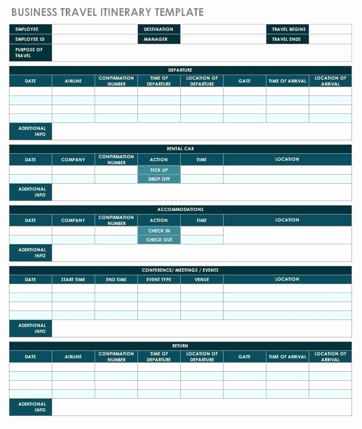 Road Trip Planner Template Awesome Line Itinerary Template with Daily Vacation Itinerary Template