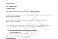 Sample Notice Letter To Landlord For Moving Out with regard to Giving Notice To Tenants Letter Template