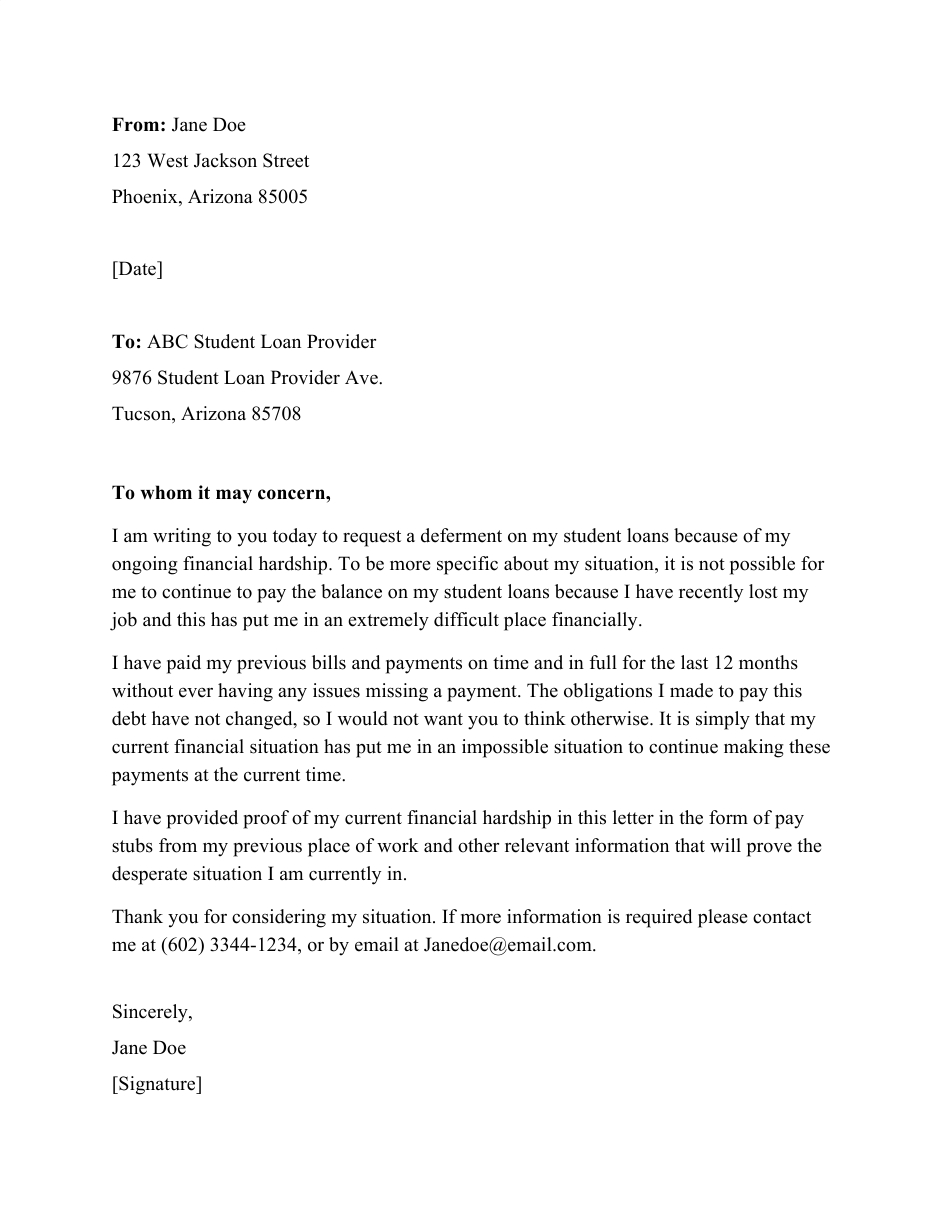 Sample Student Loan Hardship Letter Download Printable Pdf with Loan Paid In Full Letter Template