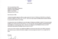 The Mccarville Report » Newberry Resigns Senate Seat inside Governor Resignation Letter Template