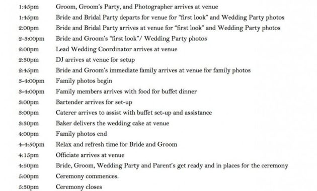 Wedding Day Schedule - Bexbernard: Home, Diy, Organization throughout Wedding Party Itinerary Template