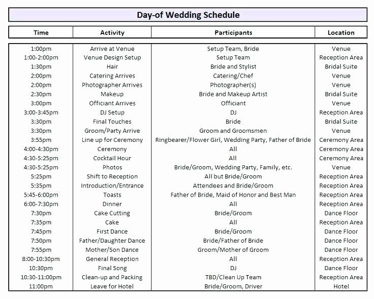 Wedding Party Lineup Template New This Guide Can Help inside Wedding Party Itinerary Template